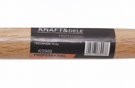 Młotek gumowy z drewnianą rączką KD900 - KRAFT&DELE