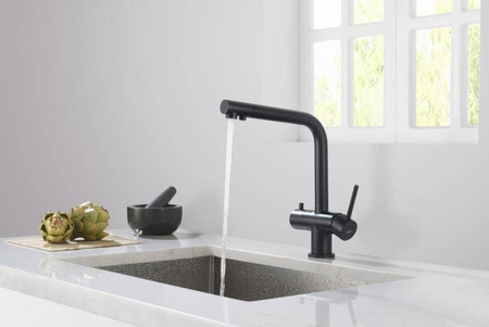 Crystal czarny mat Blue Water