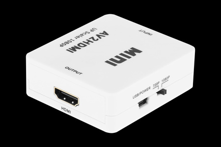 Konwerter sygnału gniazdo AV - CHINCH CVBS + AUDIO - gniazdo HDMI