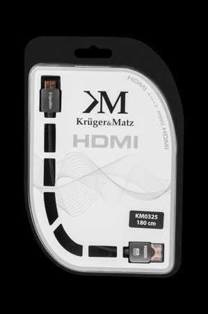 Kabel HDMI - mini HDMI wtyk-wtyk (A-C) 1.8m Kruger&Matz