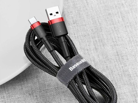 BASEUS Kabel USB Type C 0,5m (CATKLF-A91) Black+Red