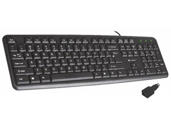 Klawiatura TRACER Maverick Black USB + PS2 Adapter