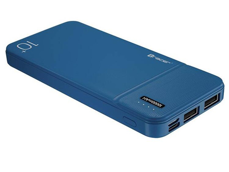 Power bank TRACER 10000 mAh 2A slim BLUE