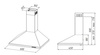Okap AKPO WK-4 CLASSIC MINI 60 INOX / T300 / GU10 / SREBRNY DF102 / SREBRNY FILTR