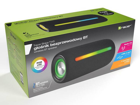 Głośnik TRACER Stripe TWS BLUETOOTH RGB
