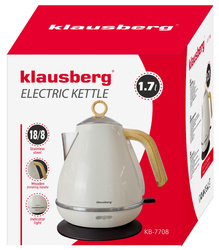 Czajnik elektryczny 1,7l kremowy, Klausberg KB-7708
