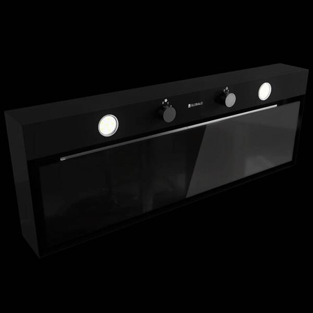 Okap kuchenny Fluxime 90.1 Black + Turbina TW 1.2 GLOBALO