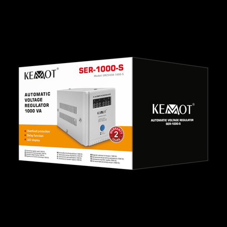 Automatyczny stabilizator napięcia KEMOT SER-1000-S , precyzja 8%