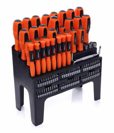 Zestaw śrubokrętów i bitów 100 el. KD10957 - KRAFT&DELE