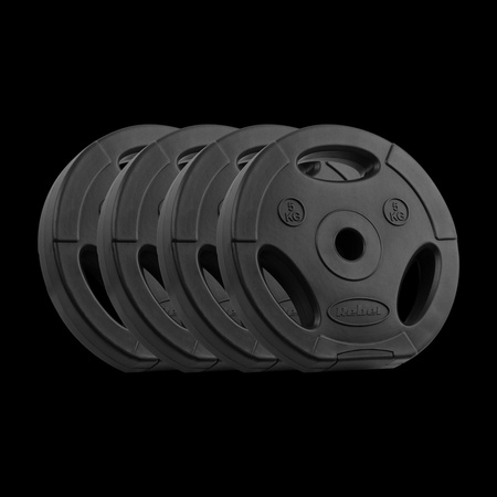Zestaw obciążeń bitumicznych 4x5kg, otwór 31mm, talerz z uchwytami, REBEL ACTIVE