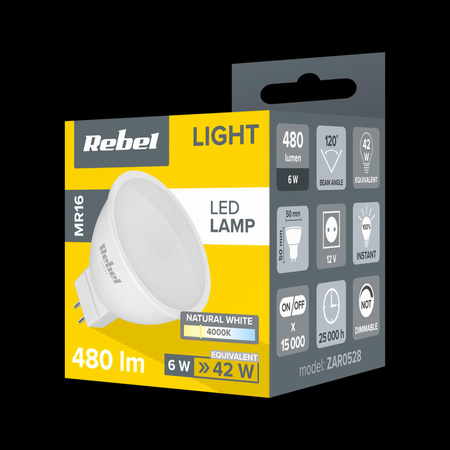 Lampa LED Rebel 6W, MR16, 4000K, 12V