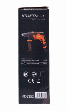 WIERTARKA UDAROWA 1600 W KD3352 - KRAFT&DELE