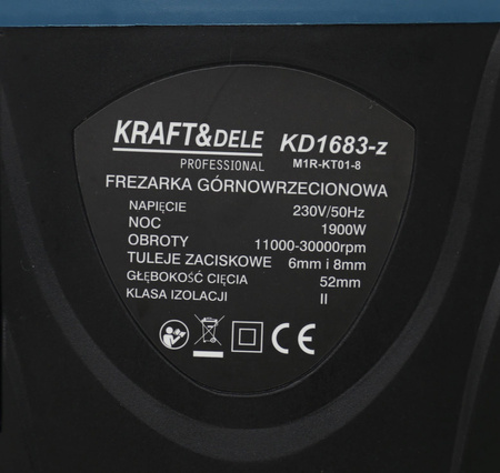 FREZARKA GÓRNOWRZECIONOWA KING SERIES KD1683-Z - KRAFT&DELE