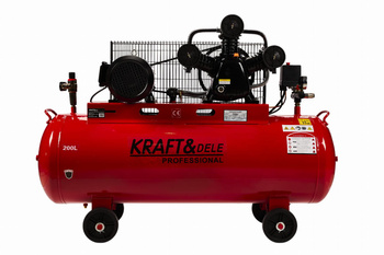 Kompresor olejowy 200L 3 Tłoki KD1474 + Seperator - KRAFT&DELE