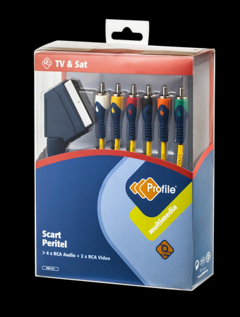 Kabel EURO - 6 x RCA 1,5m