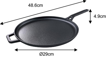 Żeliwna patelnia do naleśników, Ø29cm, KingHoff, KH-1895 KH-1895
