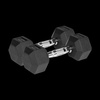 Hantle żeliwne gumowane HEX 2x4 kg REBEL ACTIVE