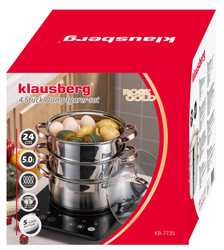 KB7735 Garnek do gotowania na parze 4 elm, 24cm, 5,0L KB-7735