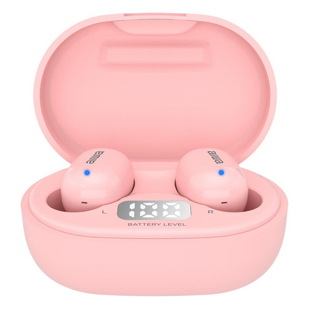 Słuchawki bezprzewodowe dokanałowe AIWA EBTW-150PK różowe (8435256897463) - AIWA