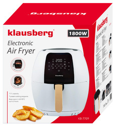 Frytkownica beztłuszczowa 7,7l, biało-złota Klausb KB-7709