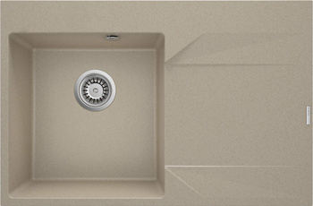 Zlewozmywak granitowy 1-komorowy z ociekaczem - prawy (ZQJ 711P) - Deante