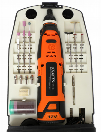 MINI SZLIFIERKA 12V + AKCESORIA KD1669 - KRAFT&DELE