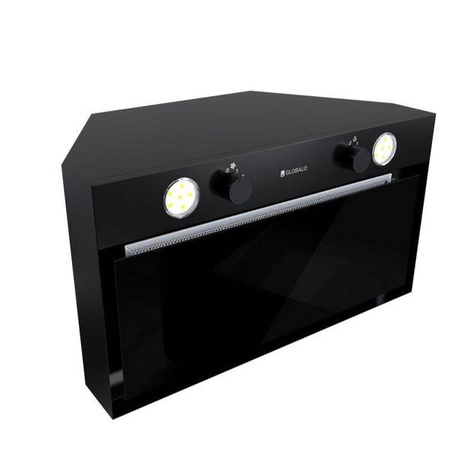 Okap kuchenny Floweri 60.2 Black GLOBALO