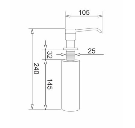 Dozownik PYRAMIS DP-01 chrom