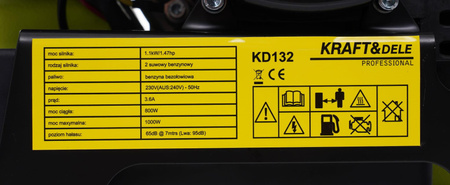 Agregat prądotwórczy inwertorowy 1kW KD132 - KRAFT&DELE