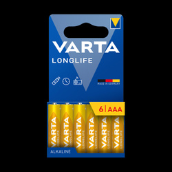 Bateria alkaliczna VARTA LR03 LONGLIFE 6szt./bl.