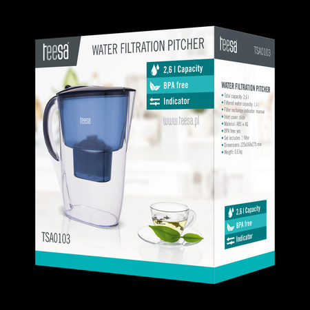 Dzbanek filtrujący 2,6 l niebieski