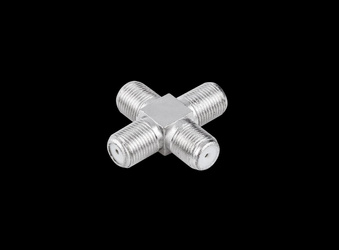 Złącze czwórnik "F" 4GN metal