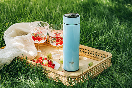 AD 4506 blue Termos LED 473ml niebieski