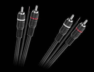 Kabel 2 x RCA - 2 x RCA z żyłą sterującą
