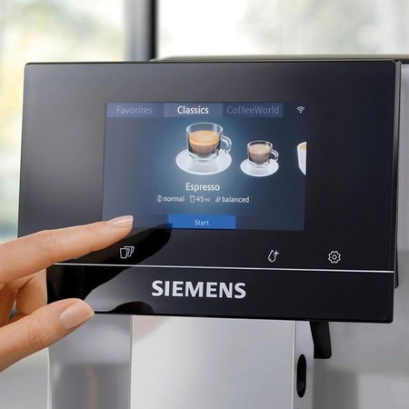 Ekspres ciśnieniowy Siemens TP715R07 EQ700 (1500W; czarny)