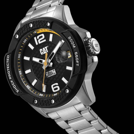 CAT Zegarek Shockmaster Evo 3H stalowy (4895221102253) - Cat