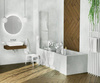 Bateria wannowa 4-otworowa z zestawem prysznicowym (BQT 014D) - Deante
