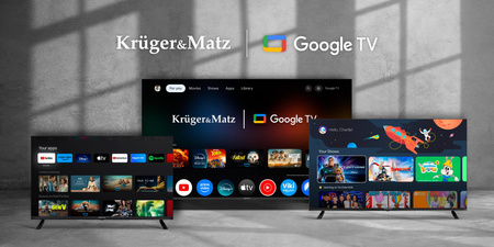 Telewizor Kruger&Matz 50&quot; UHD Google TV 5.0 DVB-T2/T/C H.265 HEVC