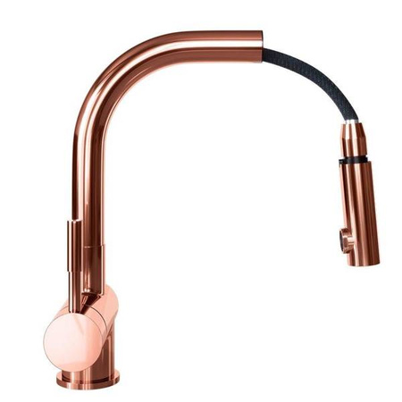 Bateria kuchenna z wyciąganą wylewką Lobio Copper GLOBALO