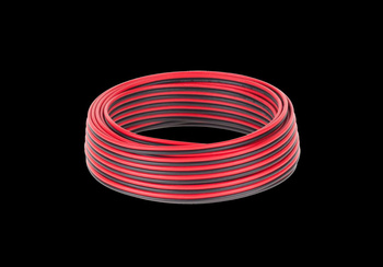 Kabel głośnikowy CCA 0.75mm czarno-czerwony 10M