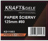 Papier ścierny 50szt. krążek 125mm P80 na rzep KD11803 - KRAFT&DELE