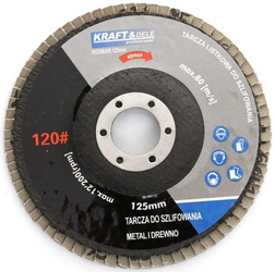 Komplet tarcz listkowych 10szt. 125mm P80 KD967 - KRAFT&DELE