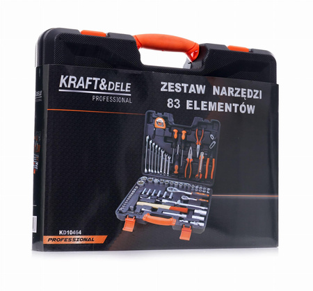 Zestaw narzędzi 83el. KD10464 - KRAFT&DELE