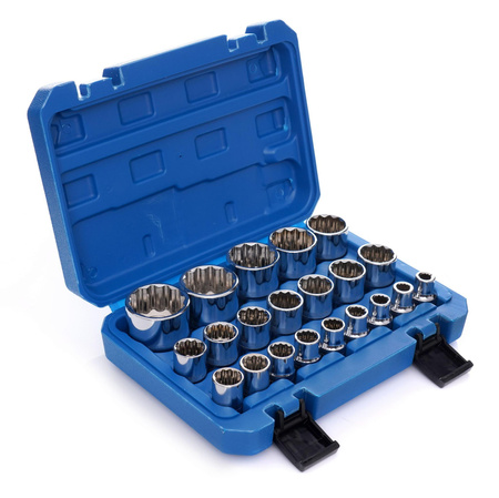 Zestaw nasadek 12-kątnych 21szt. KD10348 - KRAFT&DELE