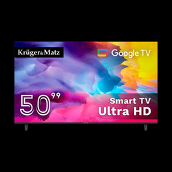 Telewizor Kruger&Matz 50" UHD Google TV 5.0 DVB-T2/T/C H.265 HEVC