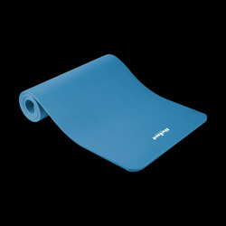 Mata gimnastyczna do ćwiczeń joga, pilates, fitness, 183x61cm, grubość 1.5cm, materiał NBR, niebieska, REBEL ACTIVE