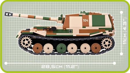 Klocki Armia Tiger Elefant niemiecki niszczyciel czolgów