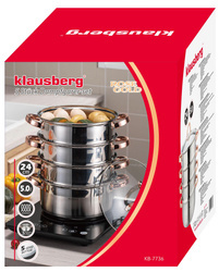 KB7736 Garnek do gotowania na parze 5 elm, 24cm, 5,0L KB-7736