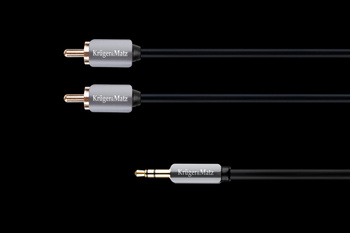 Kabel wtyk jack 3.5 - 2RCA stereo 3.0m Kruger&Matz