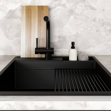 ZLEWOZMYWAK GLOBALO SILVANO 60.1 BLACK/BL MAT GLOBALO